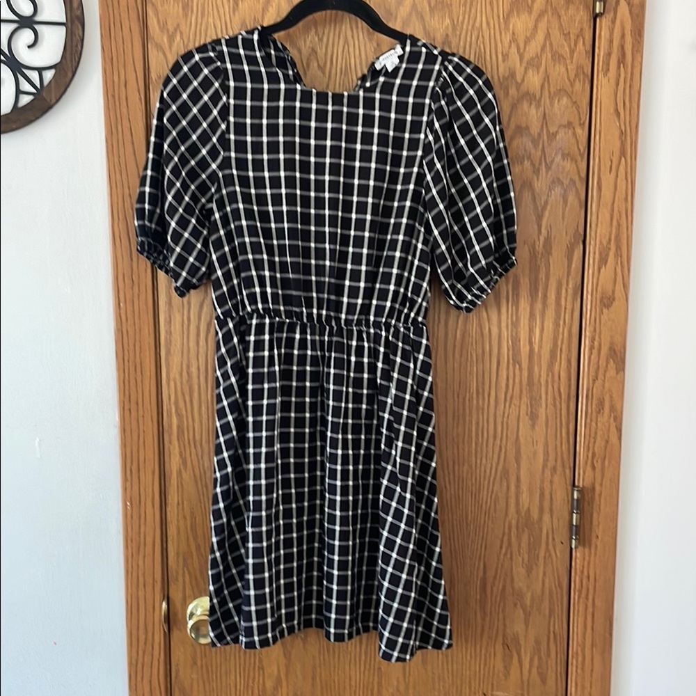 Black and White Checkered Dress size XL
